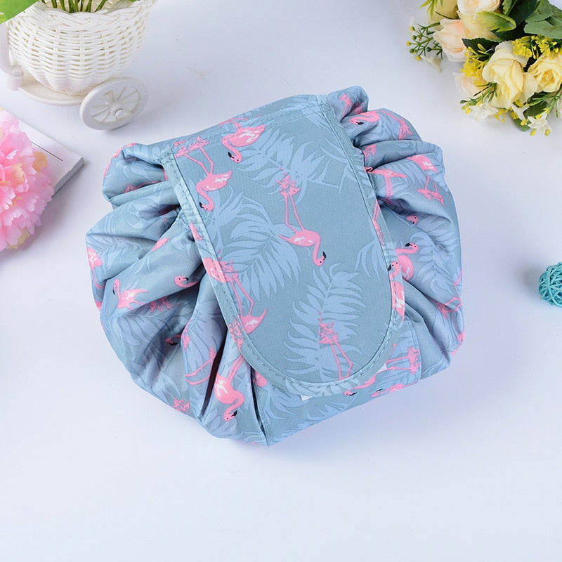 Portable Drawstring Cosmetic and Toiletry Bag –