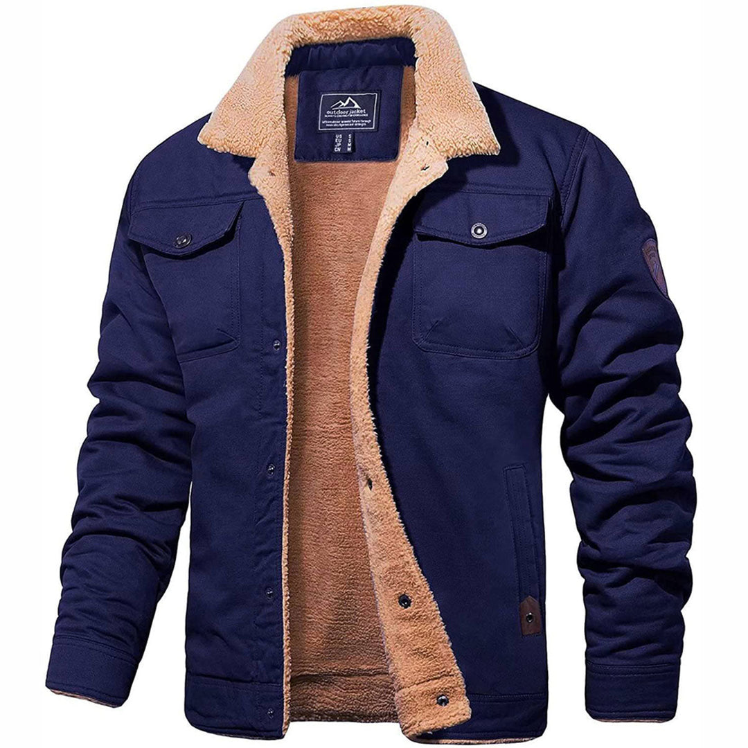 DEAVON - Timeless Bomber Jacket for Men-Marine-S-Nora Luxe