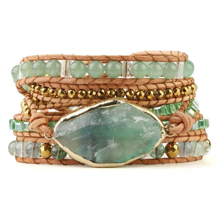 Detoxifying Fluorite Wrap Bracelet - Iris-Nora Luxe