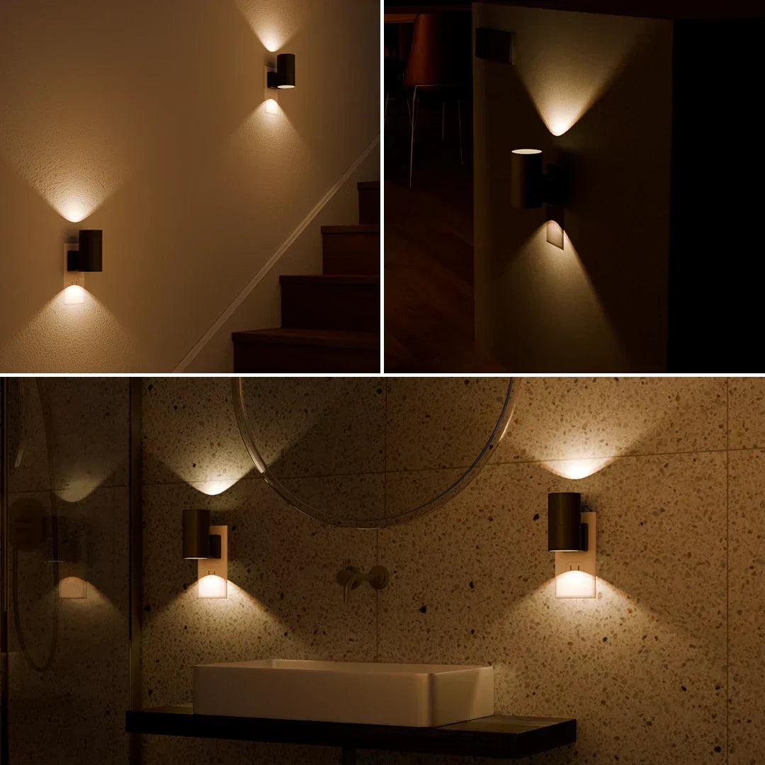 Dimmable Night Light with Sensor - LumenGuard-White-Nora Luxe