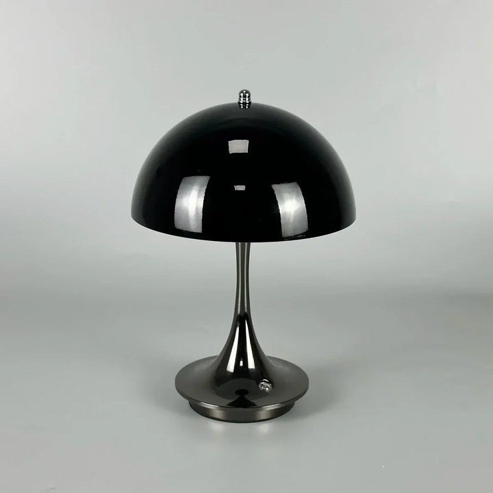 Dimmable & Wireless Flower Button Lamp - BloomGlow-Black-Nora Luxe