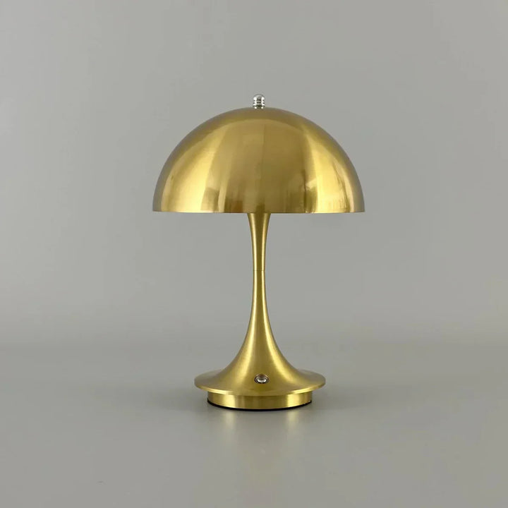 Dimmable & Wireless Flower Button Lamp - BloomGlow-Gold-Nora Luxe