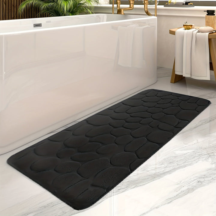 Grande tapete de banheiro com listras - Aurora