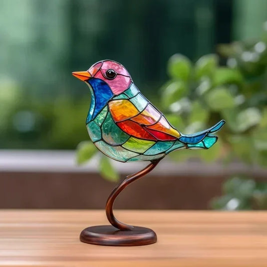 Pássaros de vidro coloridos para um design de interior elegante - ChicGlass Birds