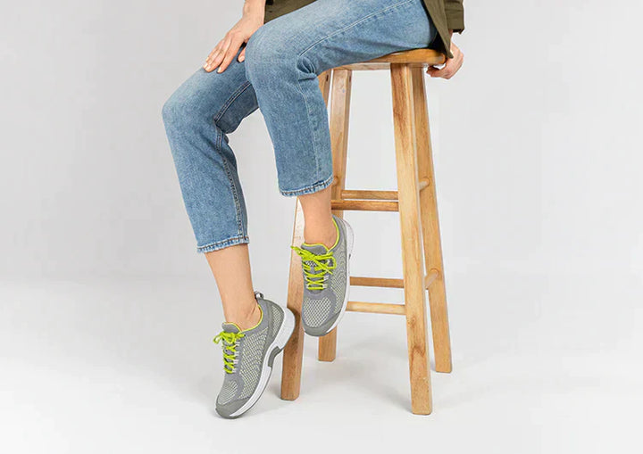 Ergonomic comfort shoes with orthopaedic support – Milena-Gray-3.5-Nora Luxe