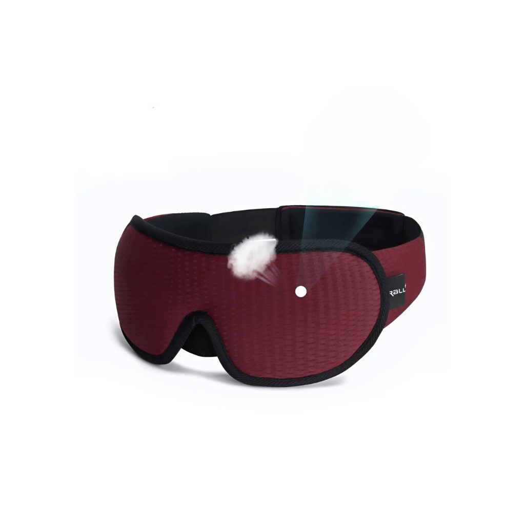 Ergonomic Sleep Mask - CloudDreamer-Red-Nora Luxe