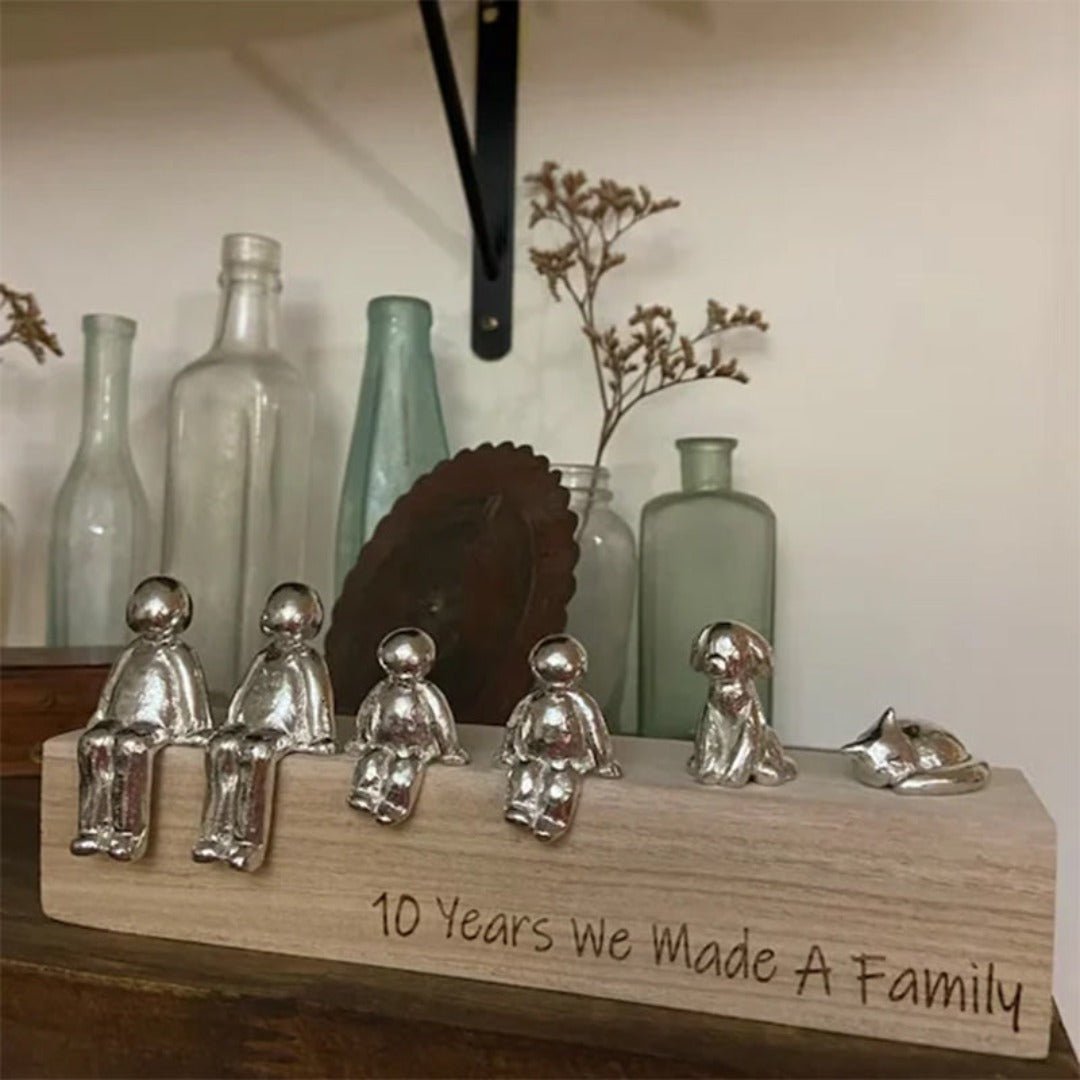 Eternal Family Relationship Sculpture - Unity-Nora Luxe