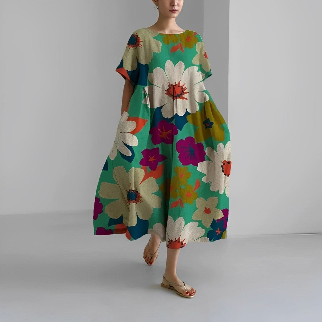 Vestido Maxi Boho de Flores - FloraChic