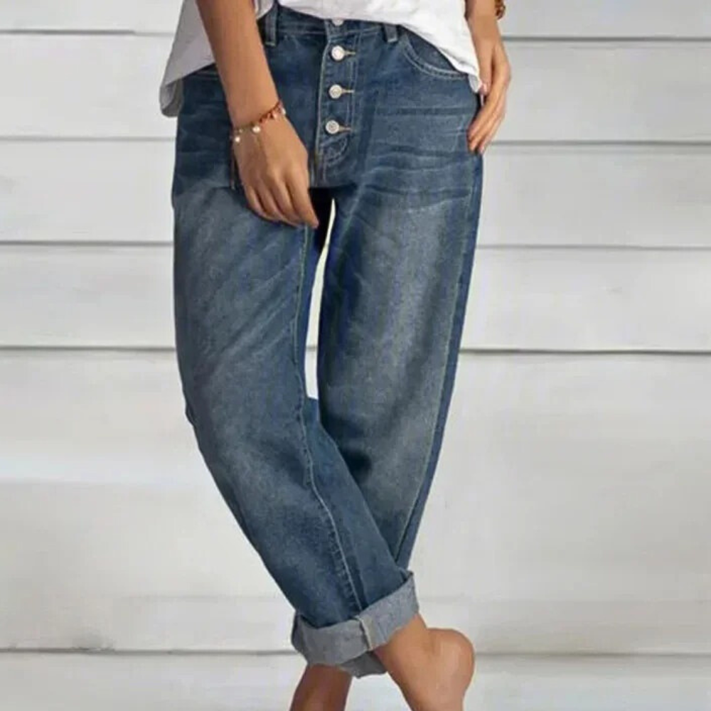 Fashionable High-Waist Jeans for Women - Elvira-32-Nora Luxe