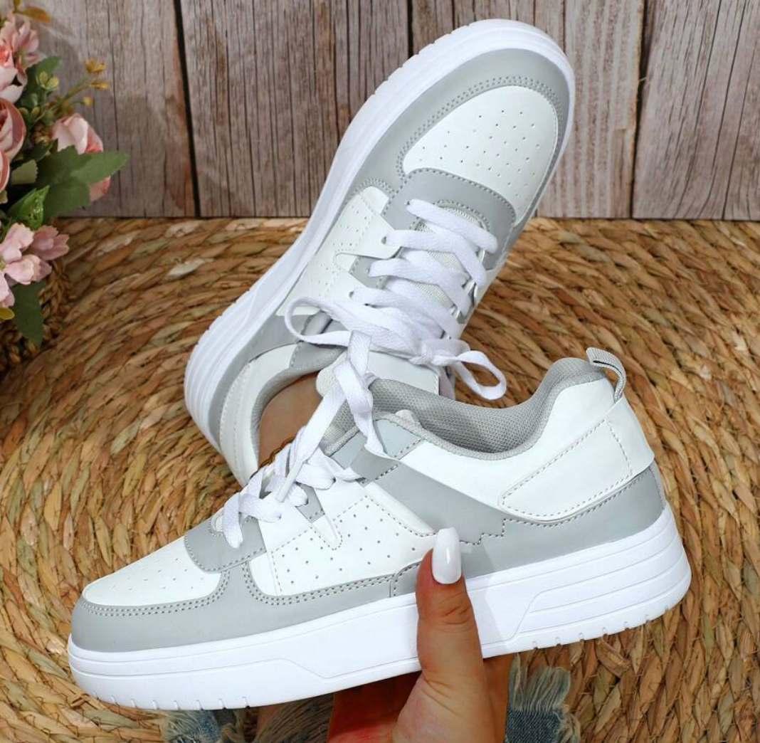Fashionable Women's Sneakers - Naya-Gray-2.5-Nora Luxe