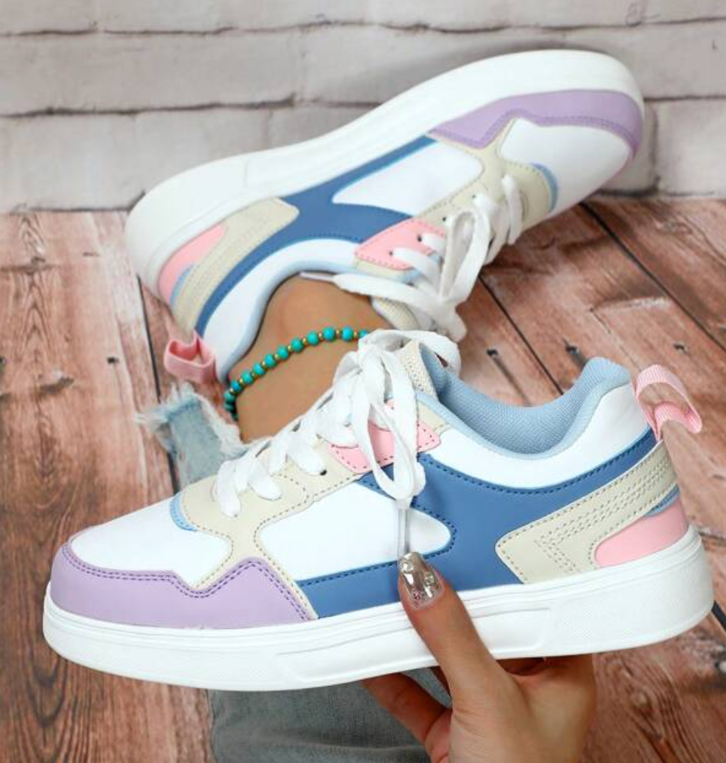 Fashionable Women's Sneakers - Naya-Rainbow-2.5-Nora Luxe