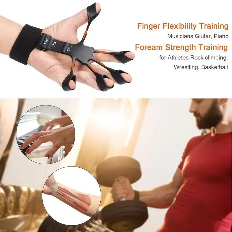 Finger and Hand Strengthener - GripMaster-Black-Nora Luxe
