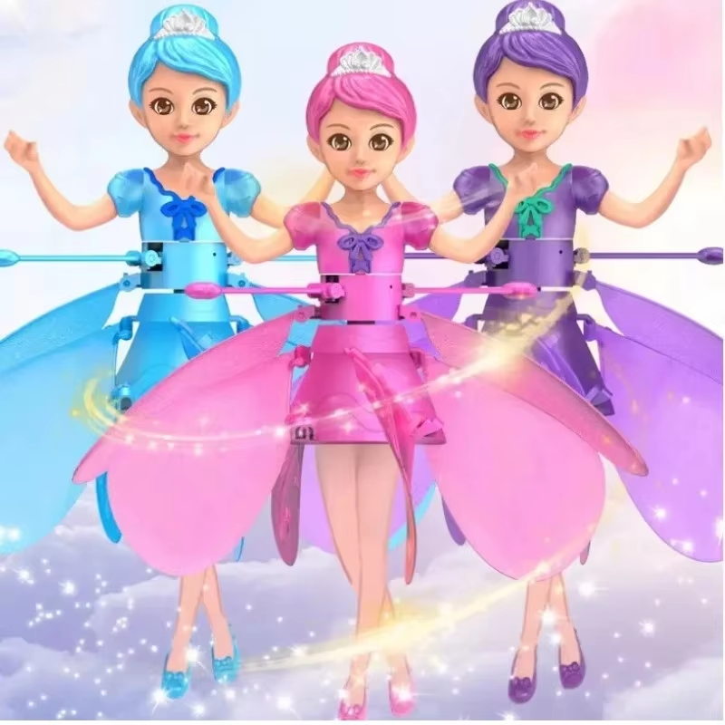 FLYING POP WITH LIGHT - DANCE SIMULATION & GESTURE CONTROL - MAGICAL FLYING TOY FOR CHILDREN-Purple-Nora Luxe