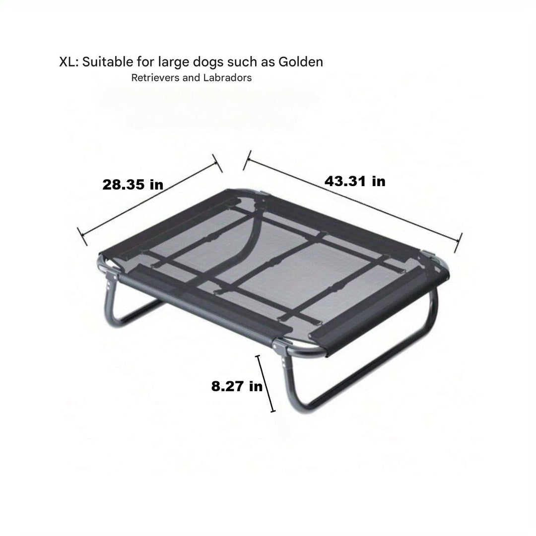 Foldable Dog Stretcher - TravelBuddy-Black-S-Nora Luxe