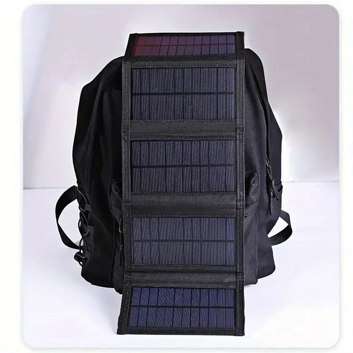 Foldable Solar Power Bank - SolarMate-Black-Nora Luxe