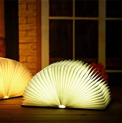 Folding Book Lamp with Warm LED Lighting - StoryGlow-The Livary
