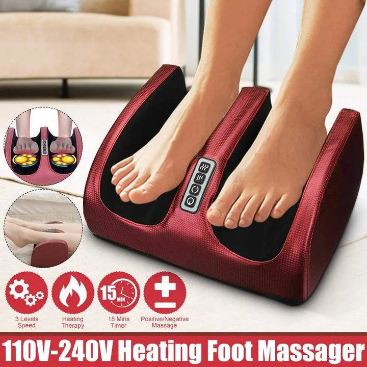 Foot massager with Shiatsu massage and heat function - SootheStep-Black-Nora Luxe