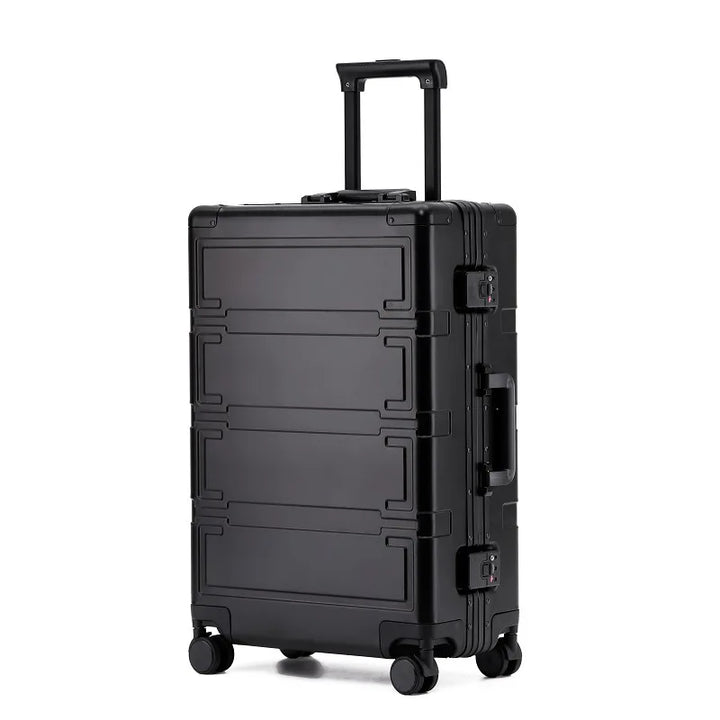 Fully aluminum hard shell case – Pristina-Black-L (104 L)-Nora Luxe