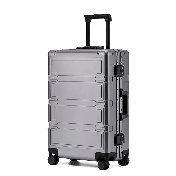 Fully aluminum hard shell case – Pristina-Gray-M (67 L)-Nora Luxe