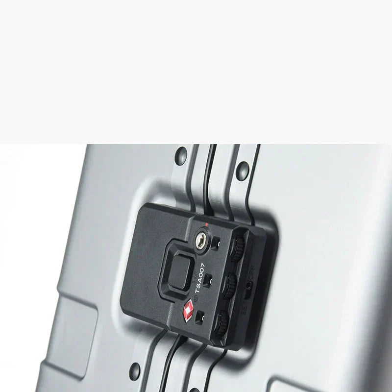 Fully aluminum hard shell case – Pristina-Silver-S (46 L)-Nora Luxe