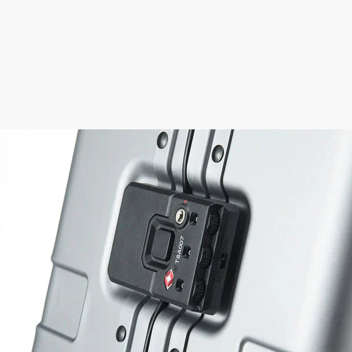 Fully aluminum hard shell case – Pristina-Silver-S (46 L)-Nora Luxe