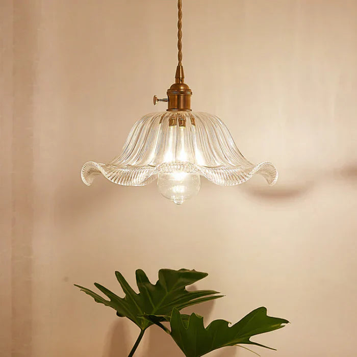 Glass Pendant Lamp - OpulentGlow-Transparent-H-Nora Luxe