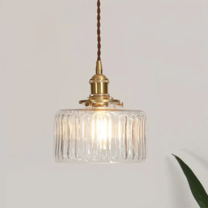 Glass Pendant Lamp - OpulentGlow-Transparent-S-Nora Luxe