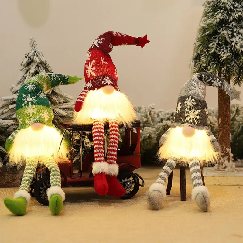 Glow-in-the-dark Christmas figure - GlowBuddy-Short Green-Nora Luxe