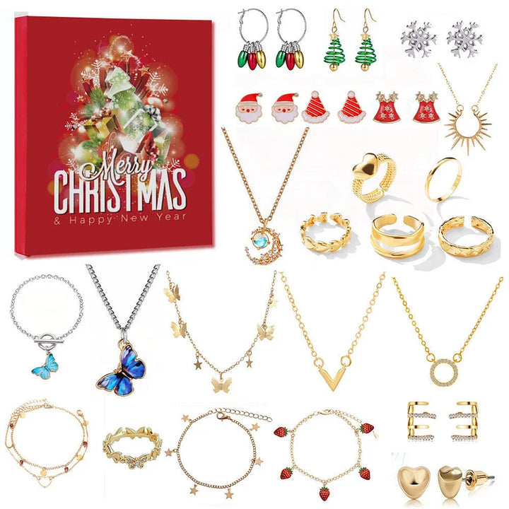 Gold/Silver Jewelry Advent Calendar - Livia-Box B-Nora Luxe