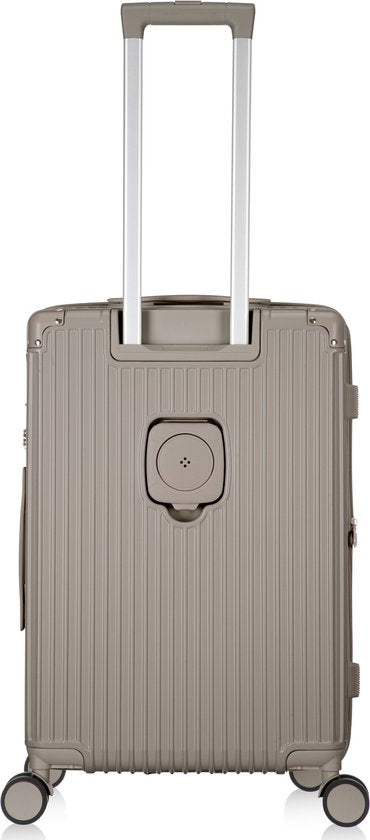 Hard case suitcase with extras – Mykonos-Gray-S (39 L)-Nora Luxe