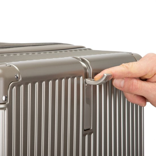 Hard case suitcase with extras – Mykonos-Gray-S (39 L)-Nora Luxe