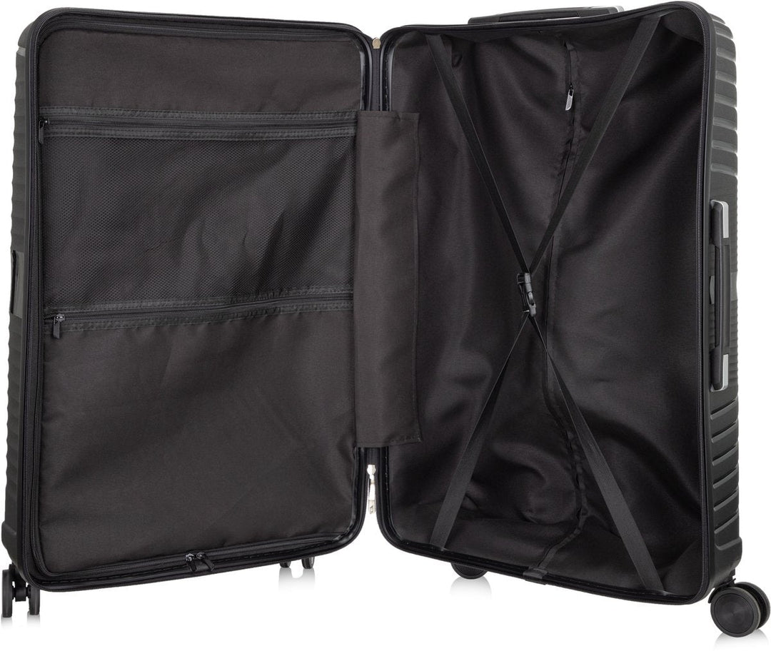 Hard Shell Blue Suitcase – Amalfi-M (65 L)-Nora Luxe