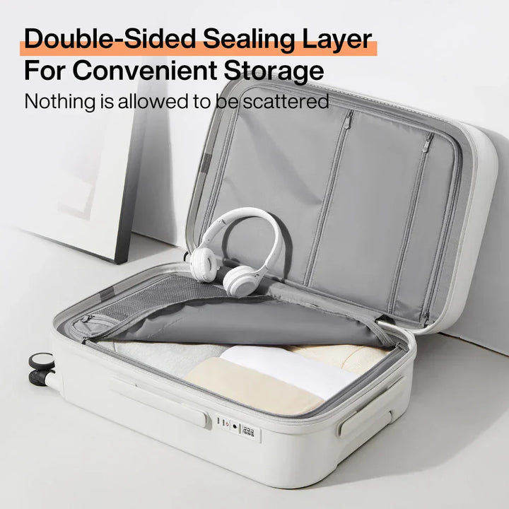 Hard-shell suitcase – Lyon-Black-S (42 L)-Nora Luxe