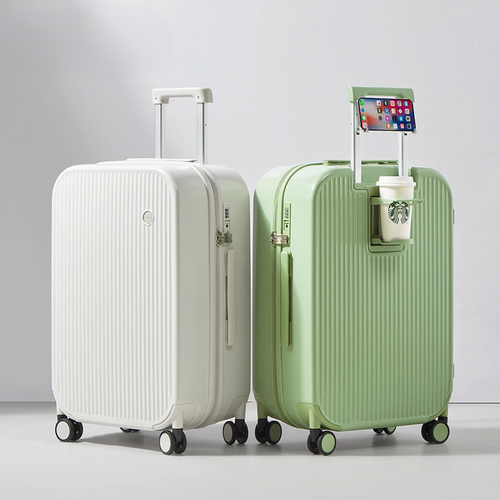 Hard-shell suitcase – Lyon-Black-S (42 L)-Nora Luxe