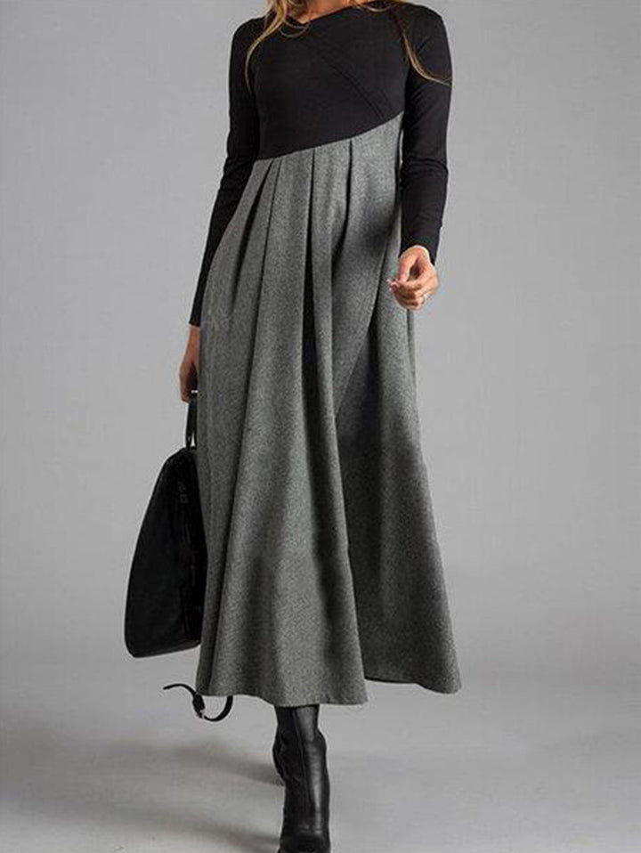Harmony Dress with Colourful Style - Elina-Gray-XS-Nora Luxe