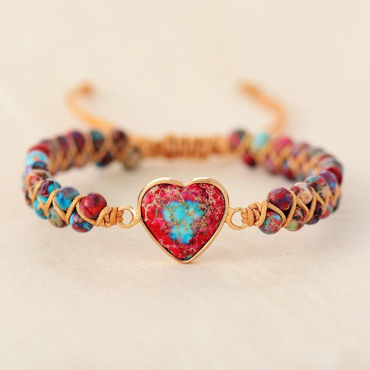 Heart of Passion Friendship Bracelet - Amalina-Red-Nora Luxe