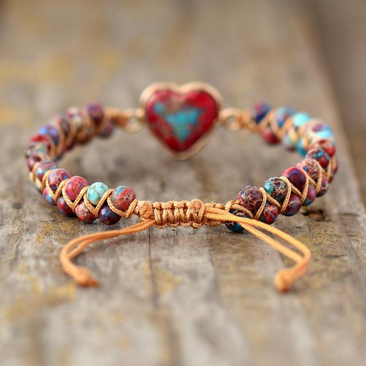Heart of Passion Friendship Bracelet - Amalina-Red-Nora Luxe