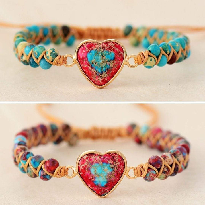 Heart of Passion Friendship Bracelet - Amalina-Red-Nora Luxe