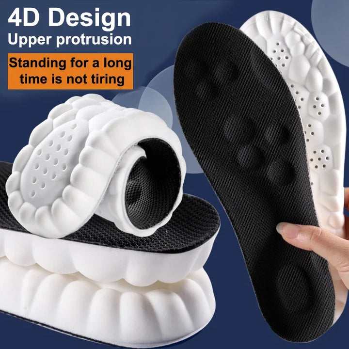 HIGH ELASTIC SPORTS INSOLES - CUSTOM SUPPORT & COMFORT-Gray-US 3.0-4.0-Nora Luxe