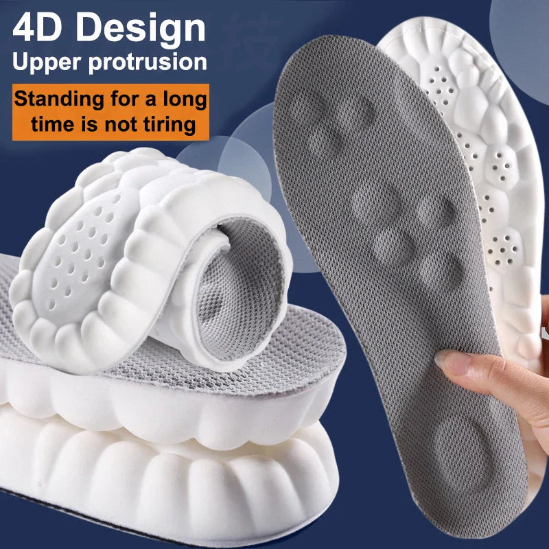 HIGH ELASTIC SPORTS INSOLES - CUSTOM SUPPORT & COMFORT-Gray-US 3.0-4.0-Nora Luxe