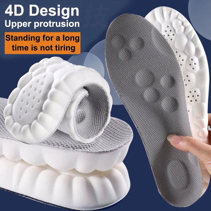 HIGH ELASTIC SPORTS INSOLES - CUSTOM SUPPORT & COMFORT-Gray-US 3.0-4.0-Nora Luxe