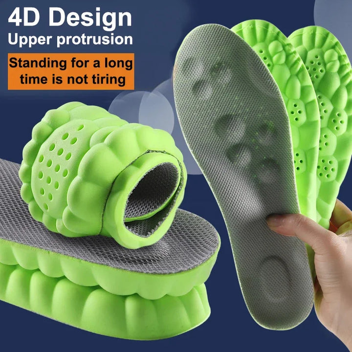 HIGH ELASTIC SPORTS INSOLES - CUSTOM SUPPORT & COMFORT-Gray-US 3.0-4.0-Nora Luxe