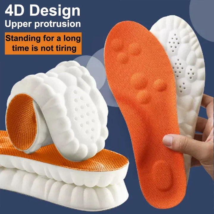 HIGH ELASTIC SPORTS INSOLES - CUSTOM SUPPORT & COMFORT-Gray-US 3.0-4.0-Nora Luxe