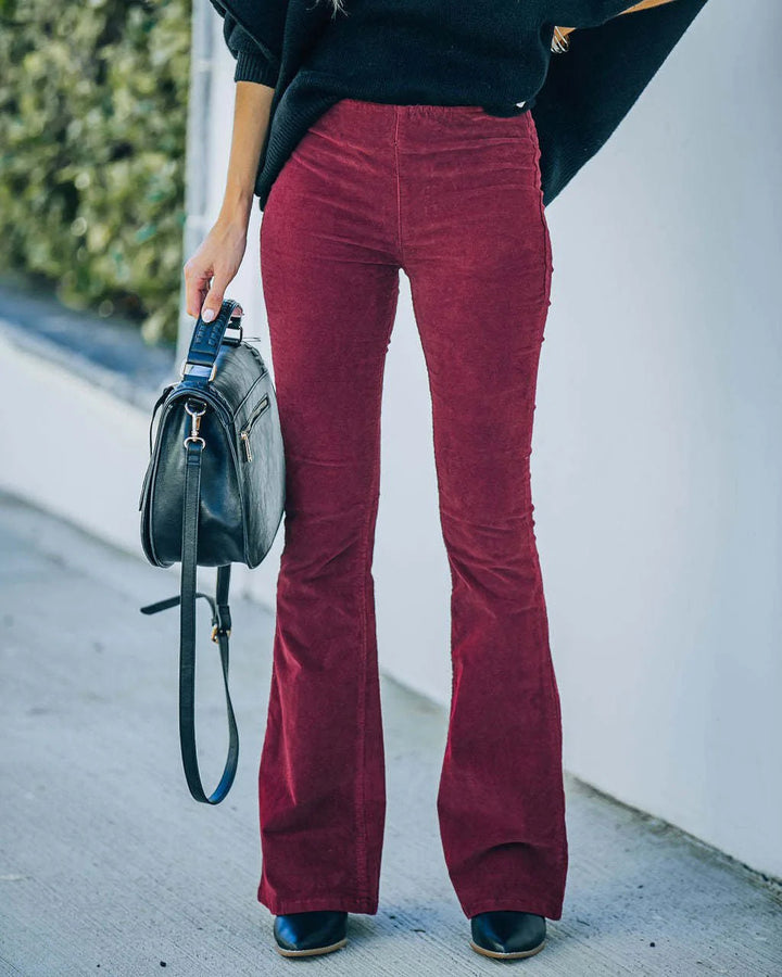 High Waist Flare Pants for Women – Noa-Black-S-The Livary