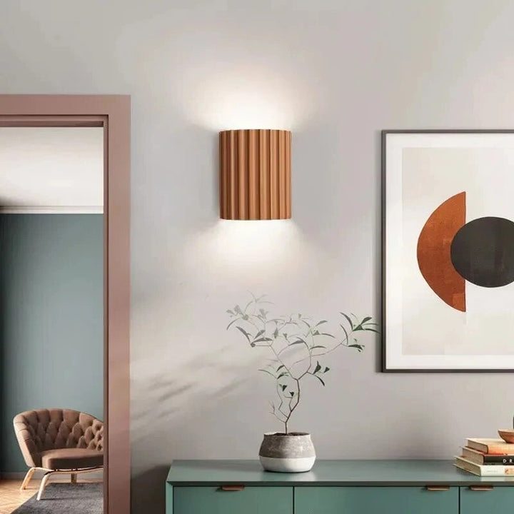 Luminárias de parede elegantes em resina - LumiResin