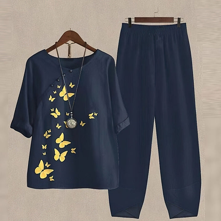 Conjunto Elegante de 2 Peças para Primavera e Verão - LenaDuo