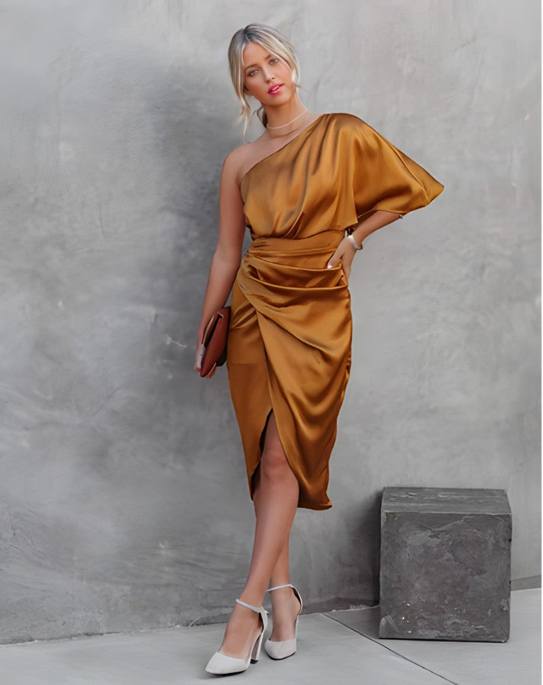 Vestido de noite de seda - Amara