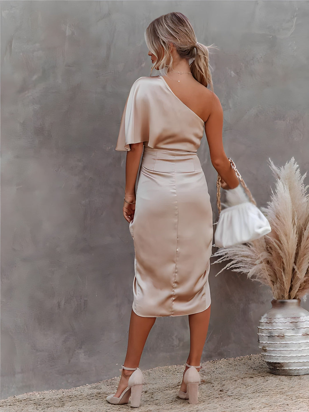 Vestido de noite de seda - Amara