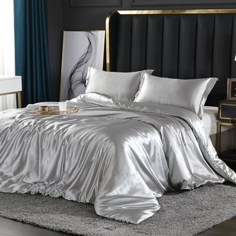 Conjunto de Roupa de Cama de Seda/Satin (4 peças) – SilkSleep