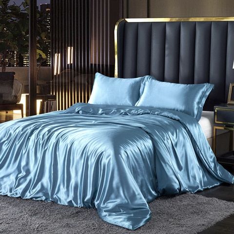 Conjunto de Roupa de Cama de Seda/Satin (4 peças) – SilkSleep